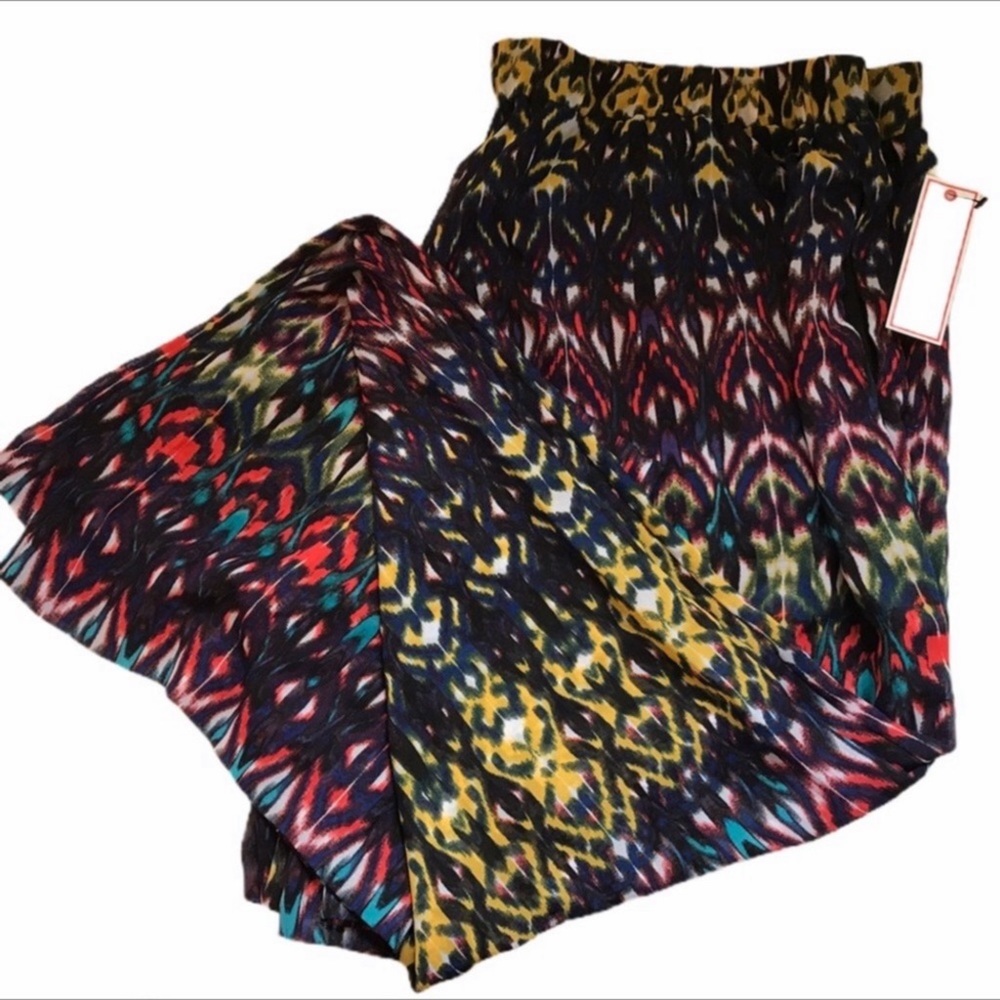 Bisou Bisou sheer colorful pants XL NWT